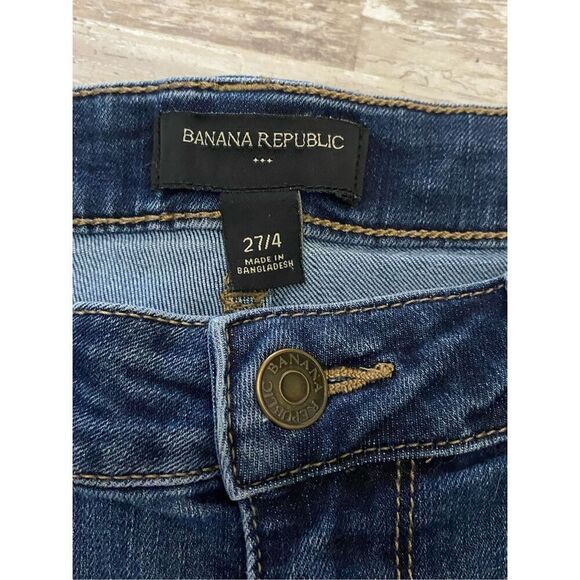 Banana Republic Denim Jean Shorts Stretch Women’s Sz 4 - Picture 2 of 4